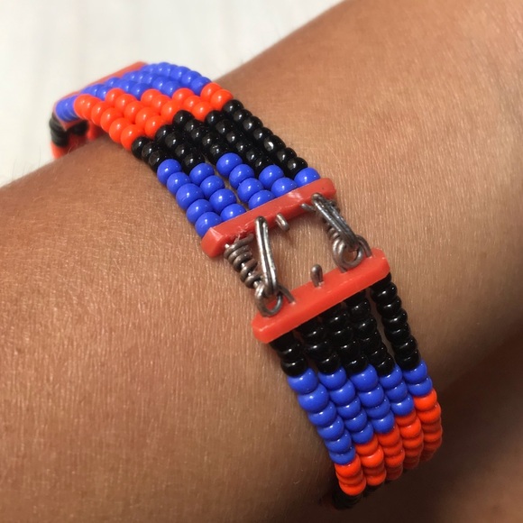 African Zulu Beaded Bracelet - Picture 2 of 2